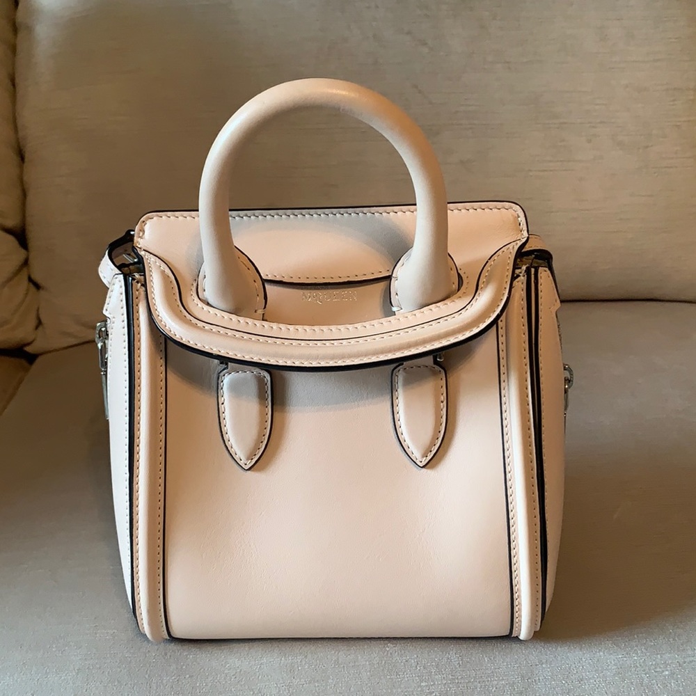 Alexander McQueen Pink Leather Mini Heroine Bag
